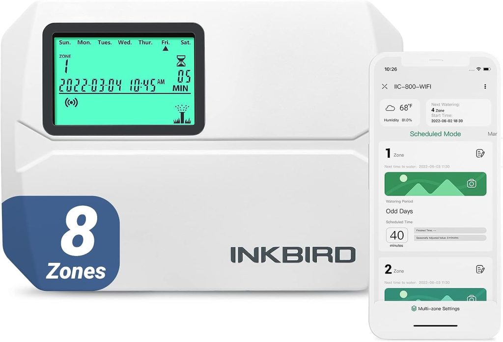 Inkbird Smart Sprinkler Controller WiFi 8 Zone