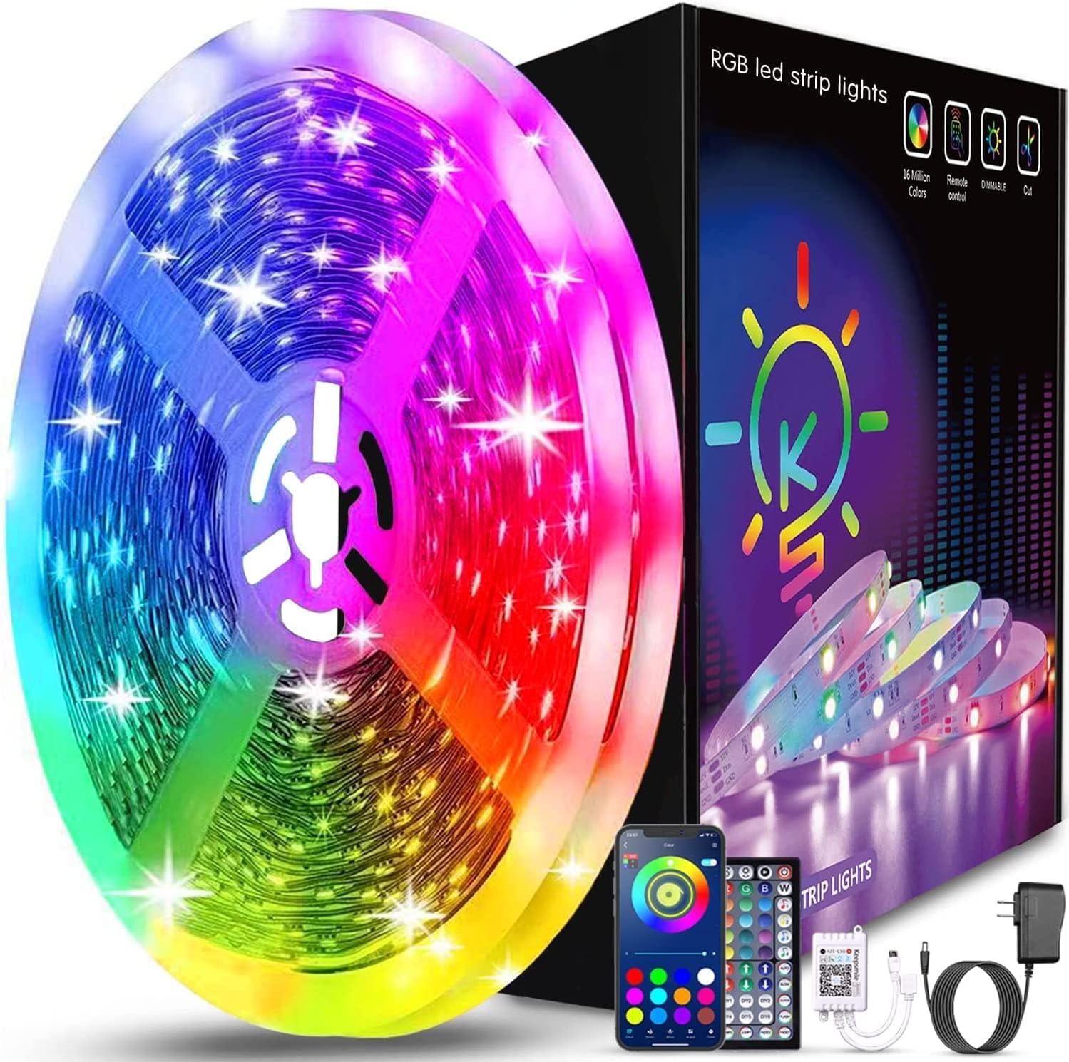 Keepsmile 100ft Led Strip Lights Smart Home Devices