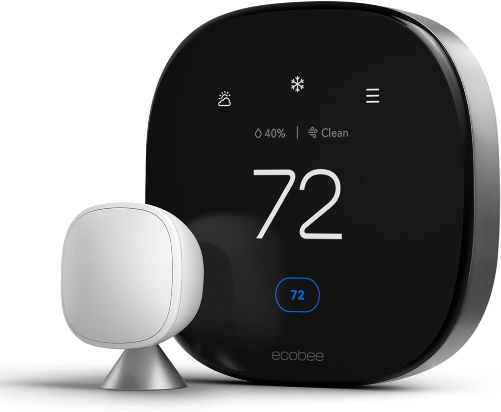 New ecobee Smart Thermostat Premium with Smart Sensor and Air Quality Monitor