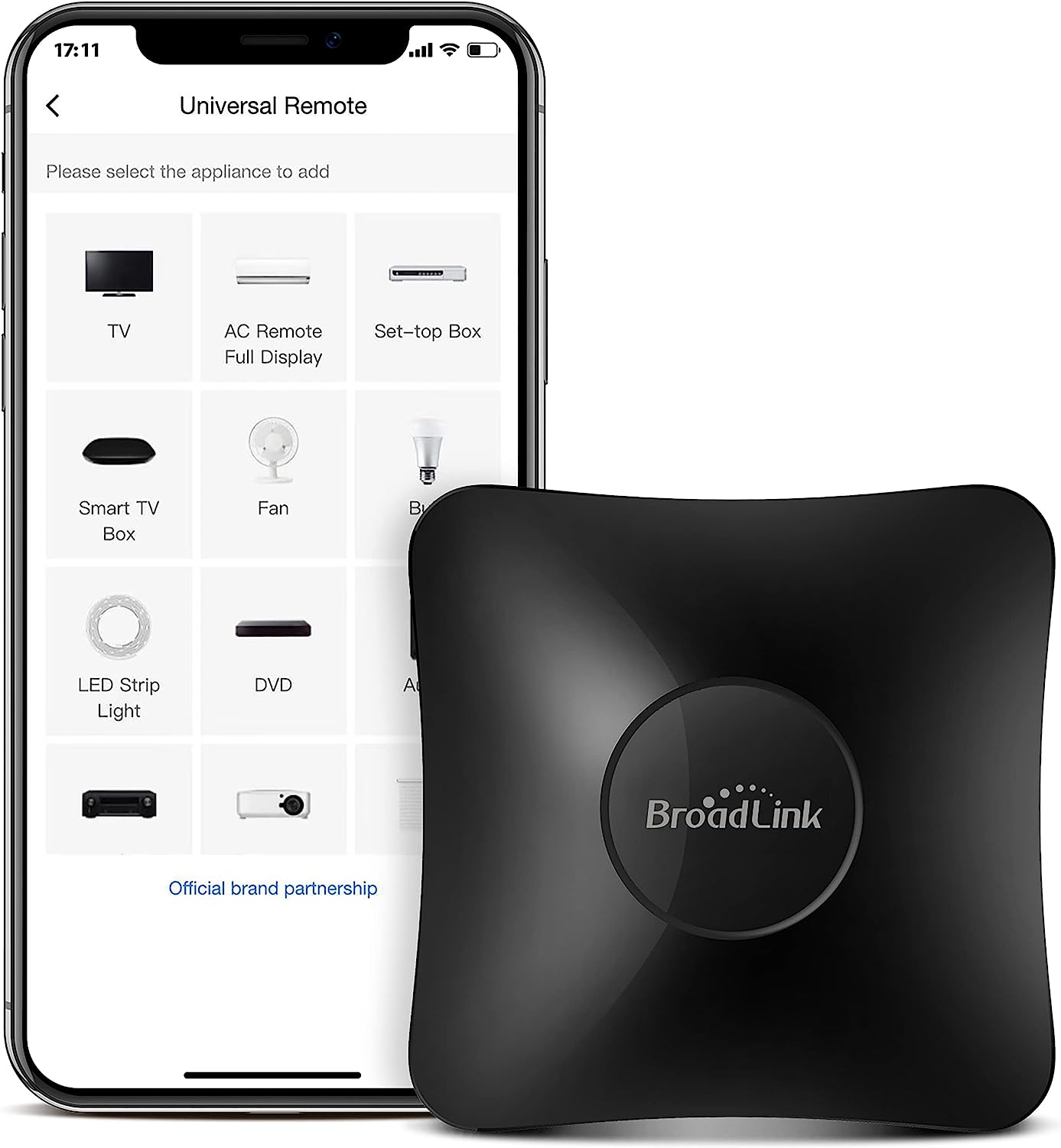 BroadLink IR/RF Smart Home Hub-WiFi IR/RF Blaster for Home Automation, TV, Curtain, Shades Remote, Smart AC Controller, Works with Alexa, Google Assistant, IFTTT (RM4 pro)