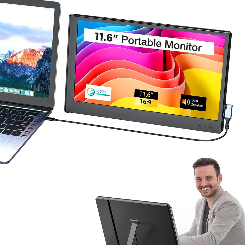 Kwumsy 11.6“ Portable Monitor for Laptop