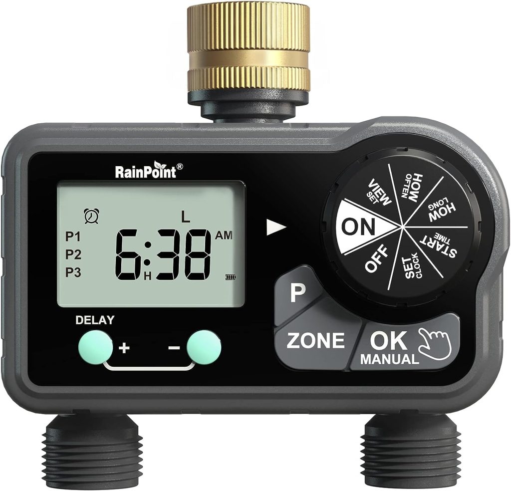 RAINPOINT Brass Sprinkler Timer