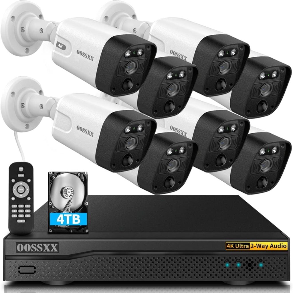2-Way Audio PoE Outdoor Home Security Camera System