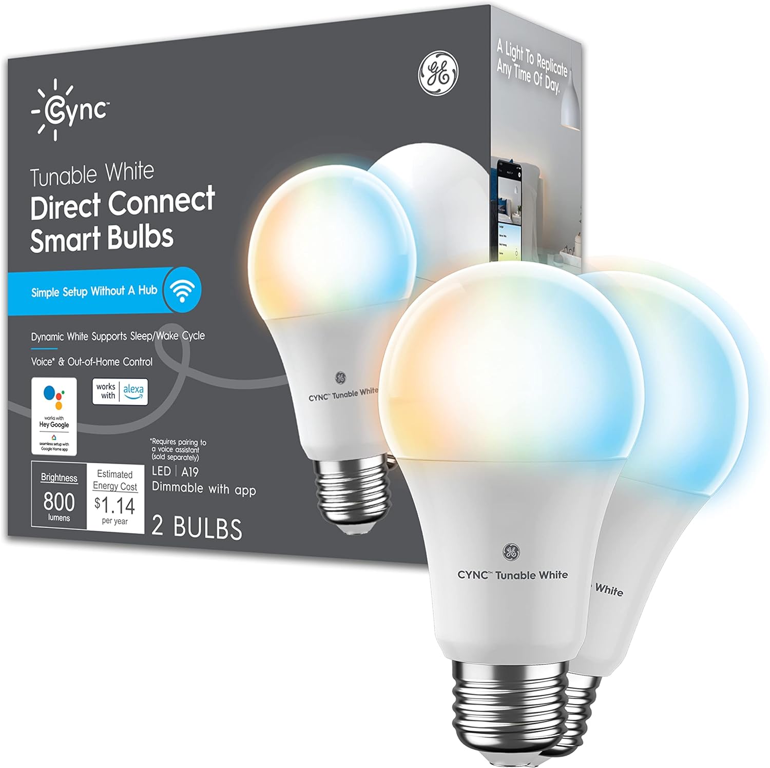 GE Lighting CYNC Smart LED Light Bulbs