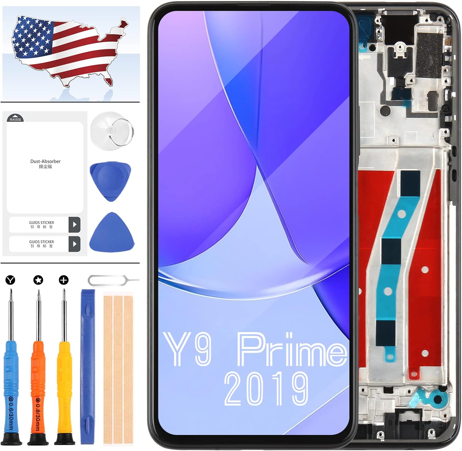 Touchscreen Voor Huawei Y9 Prime (2019) - Compleet LCD-scherm Met Digitizer, Vervangingsset Voor Telefoonreparatie