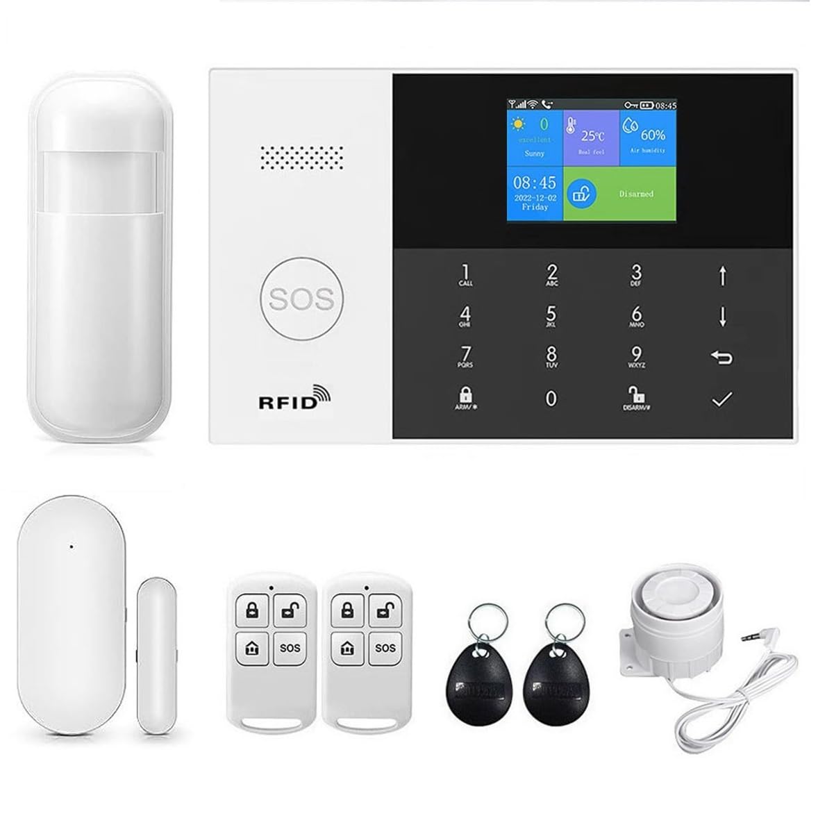 PGST WiFi+GSM/4G Home Smart Alarm Security System Kit