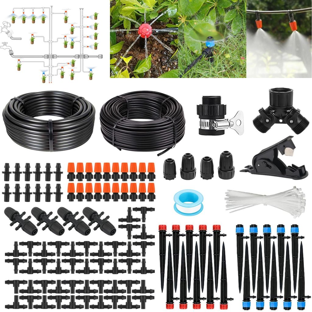 zycBernoi 240FT Drip Irrigation System Kit