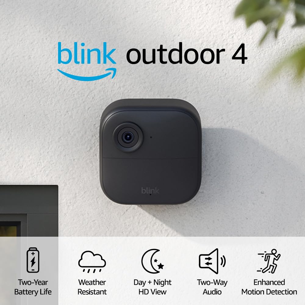 Blink Outdoor 4 + Blink Mini – 8 camera system + Mini (Black)