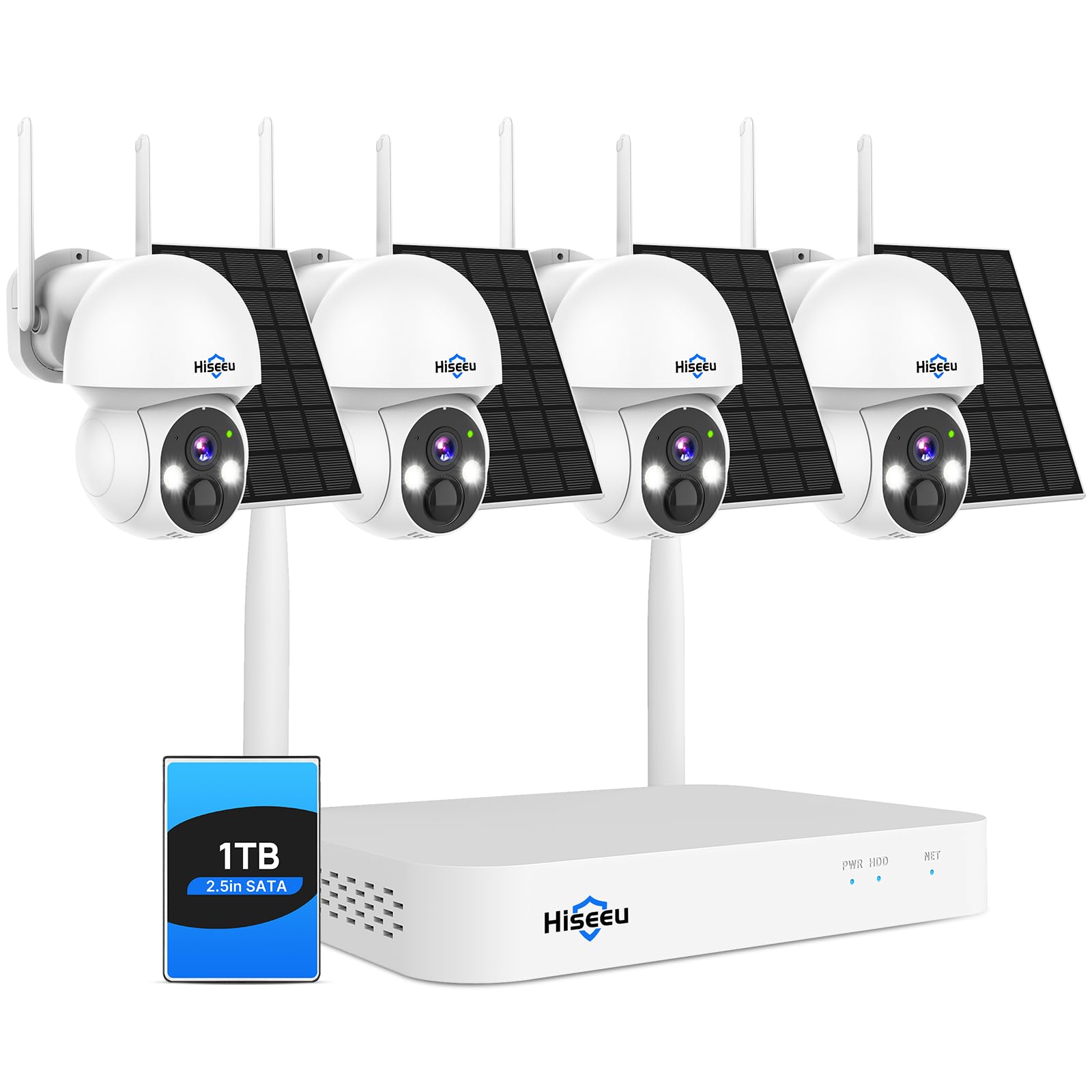 Hiseeu Wireless Solar Camera System Outdoor