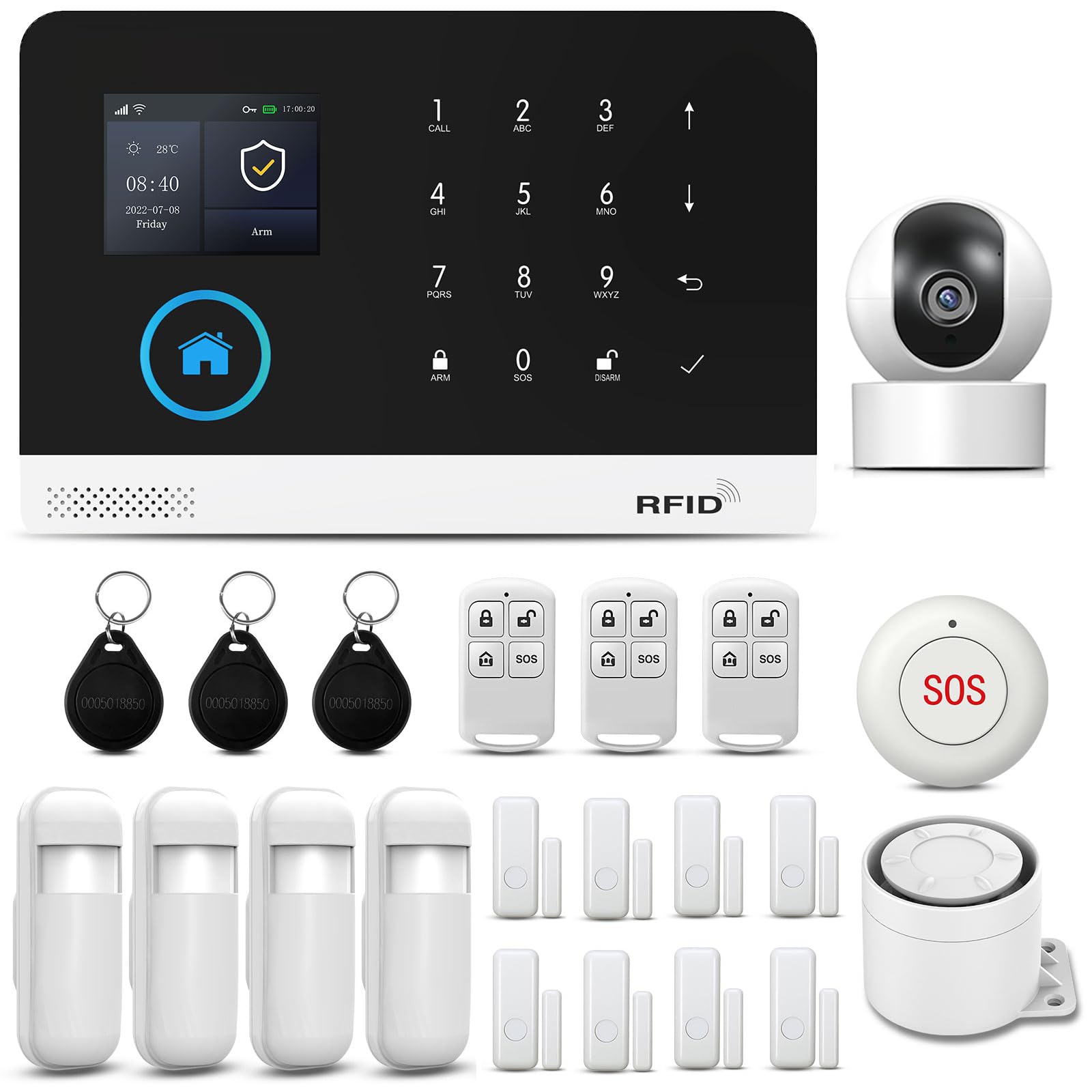 PGST WiFi+GSM 4G Home Smart Alarm