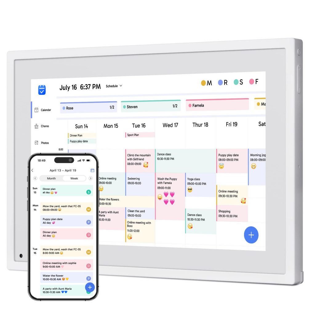 Dragon Touch 10.1 inch Digital Calendar Chore Chart
