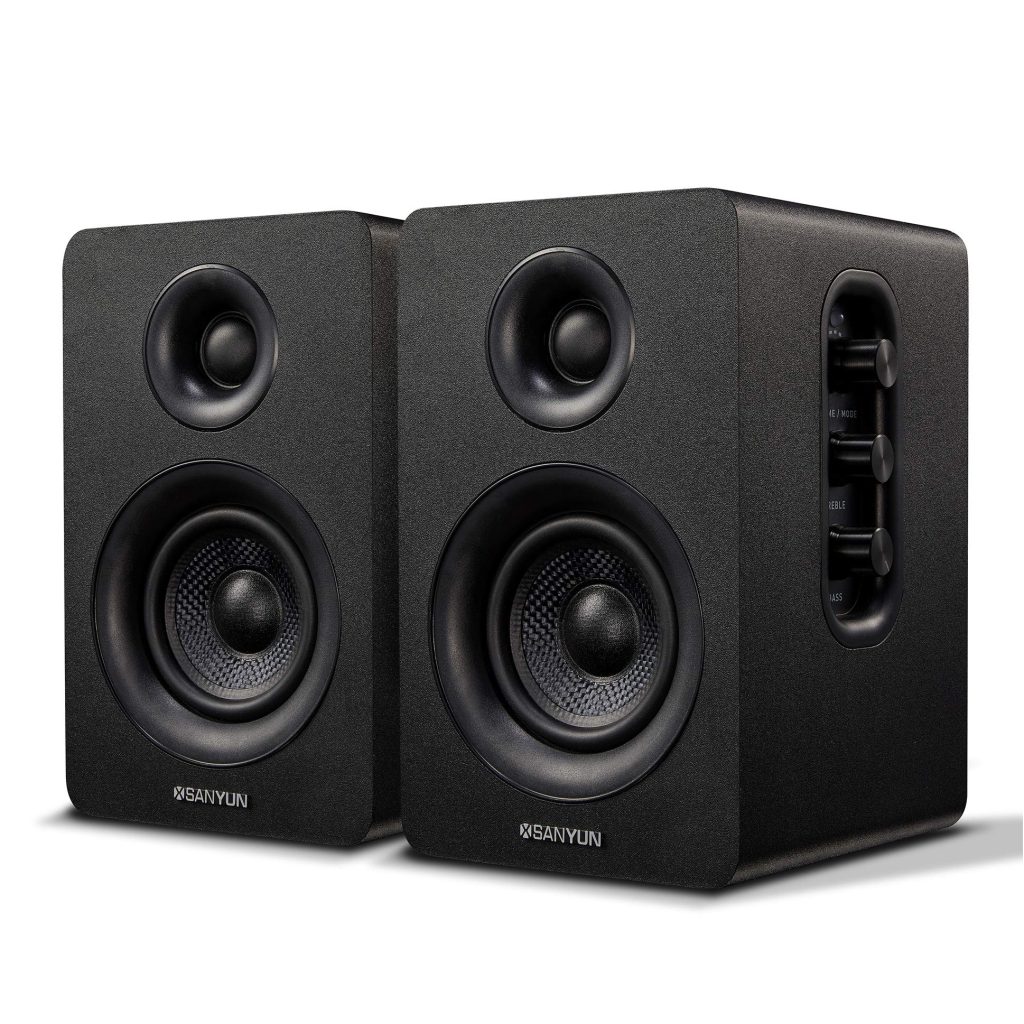SW208 3″ Active Bluetooth 5.0 Bookshelf Speakers