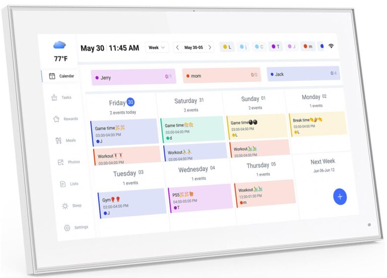 10.1 Inch Smart Digital Calendar Planner & Chore Chart