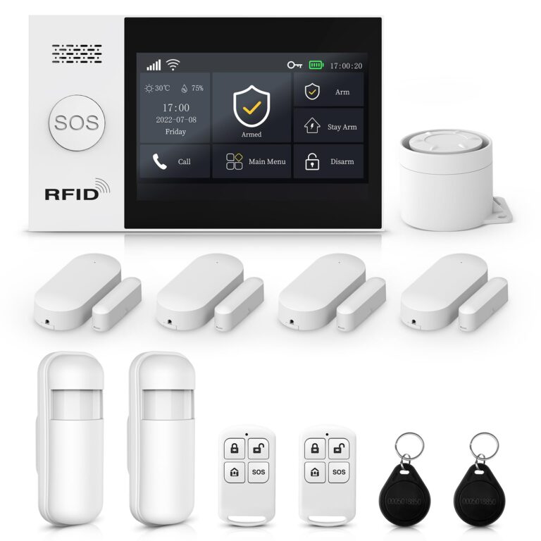 LWOHSI Wireless Home Alarm System with Touch Screen