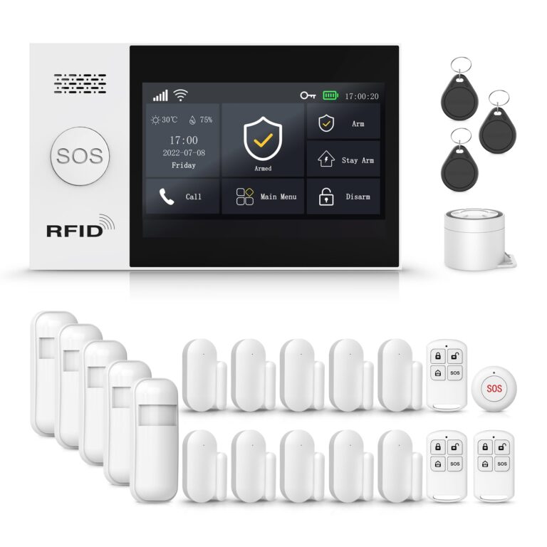 Alarm System for Home Security, 21Pcs DIY Kit Touch Screen Siren Hub