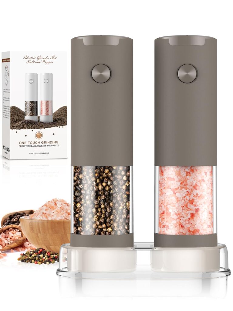 Electric Salt and Pepper Grinder Set
