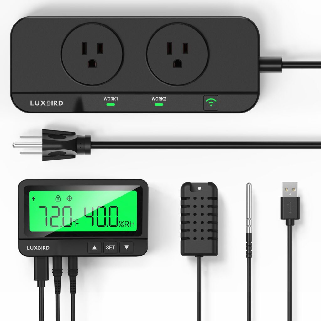 LUXBIRD WiFi Temperature & Humidity Controller LTC-318-W