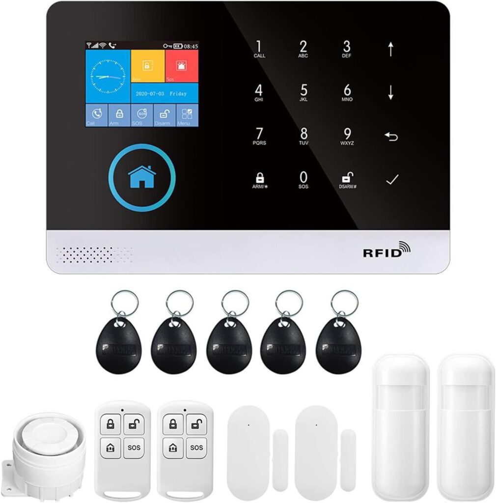 MaiMMaledy Wireless Home Alarm Security System 13PCS 433MHz LCD Display