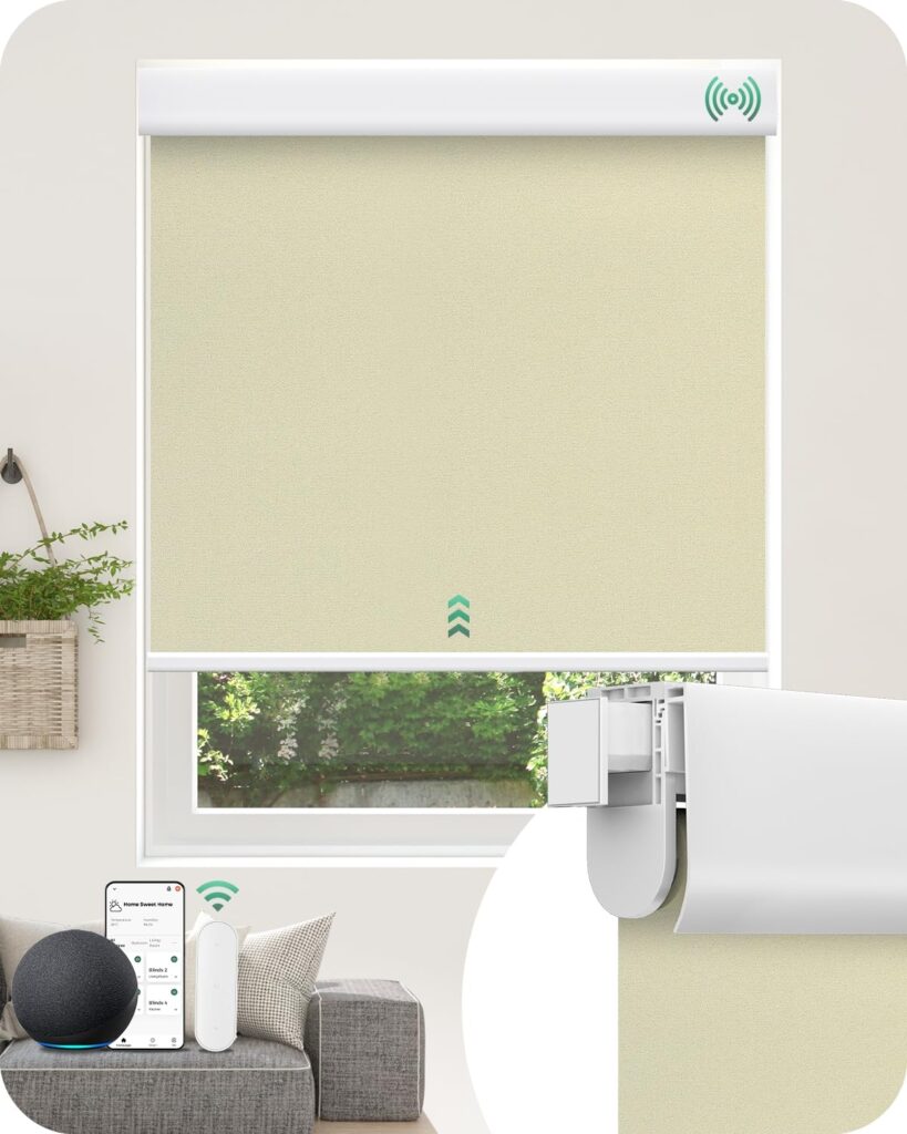 Allesin No Drill Motorized Blinds with Remote