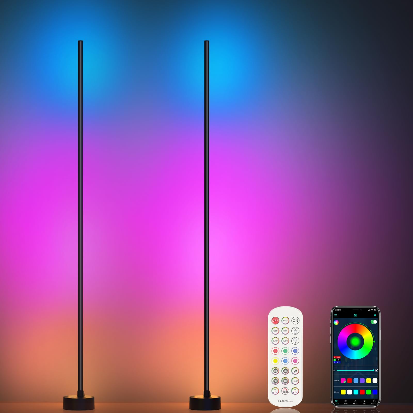 Miortior Corner Floor Lamp