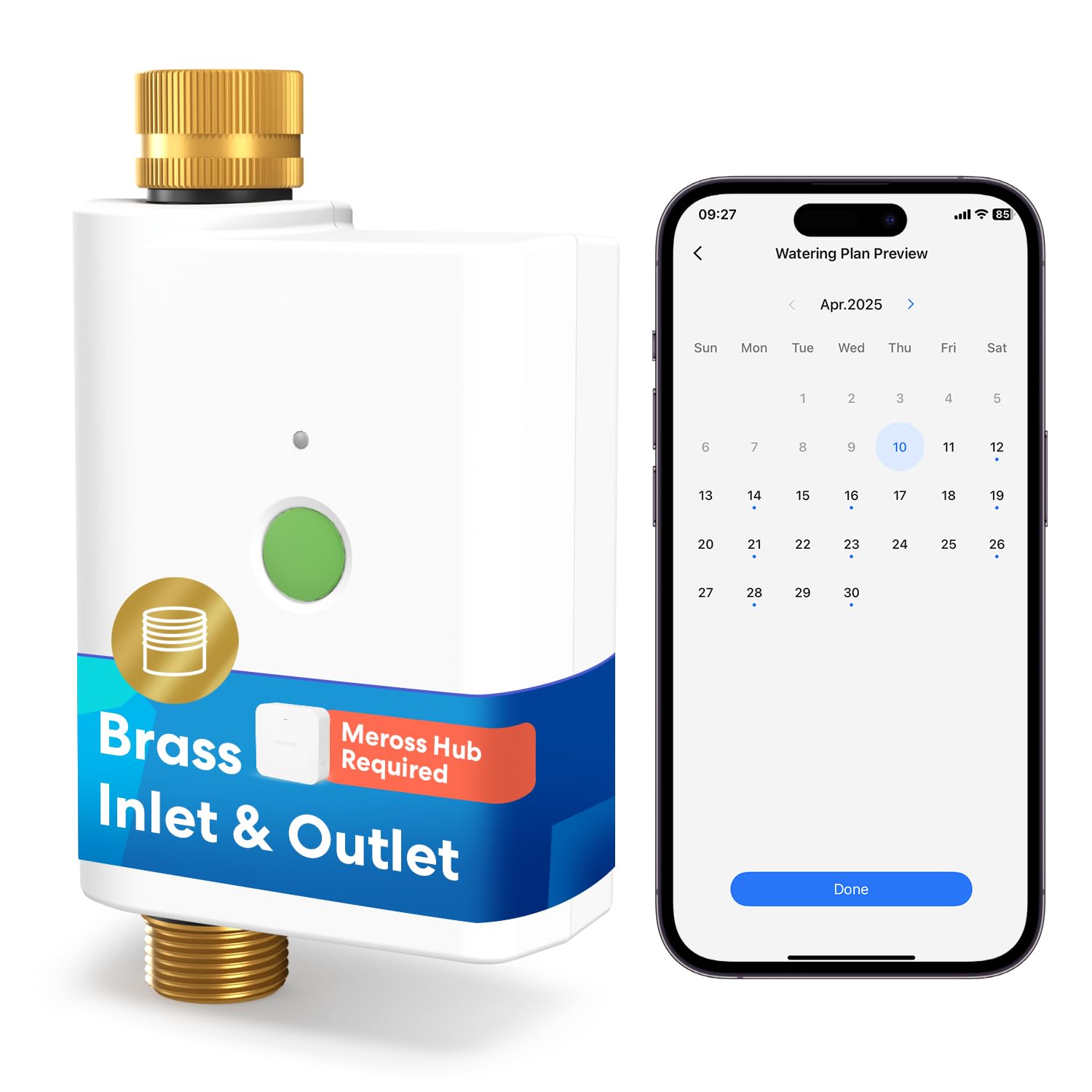 meross WiFi Water Timer for Garden Hose