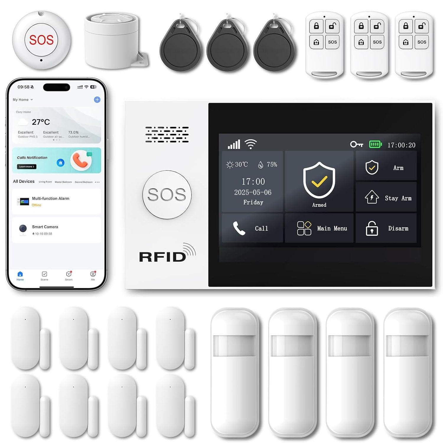 WiFi Wireless Alarm System for Home Security