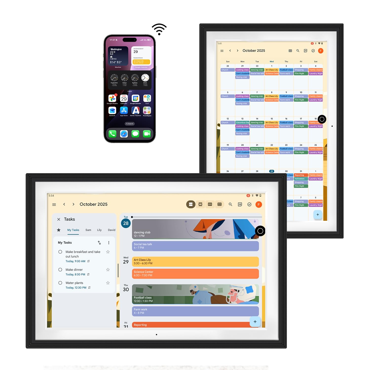 Changing 10.1″ Smart Display with Magic Mirror Touchscreen