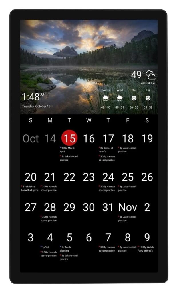 DAKboard Touchscreen Wall Display 22″