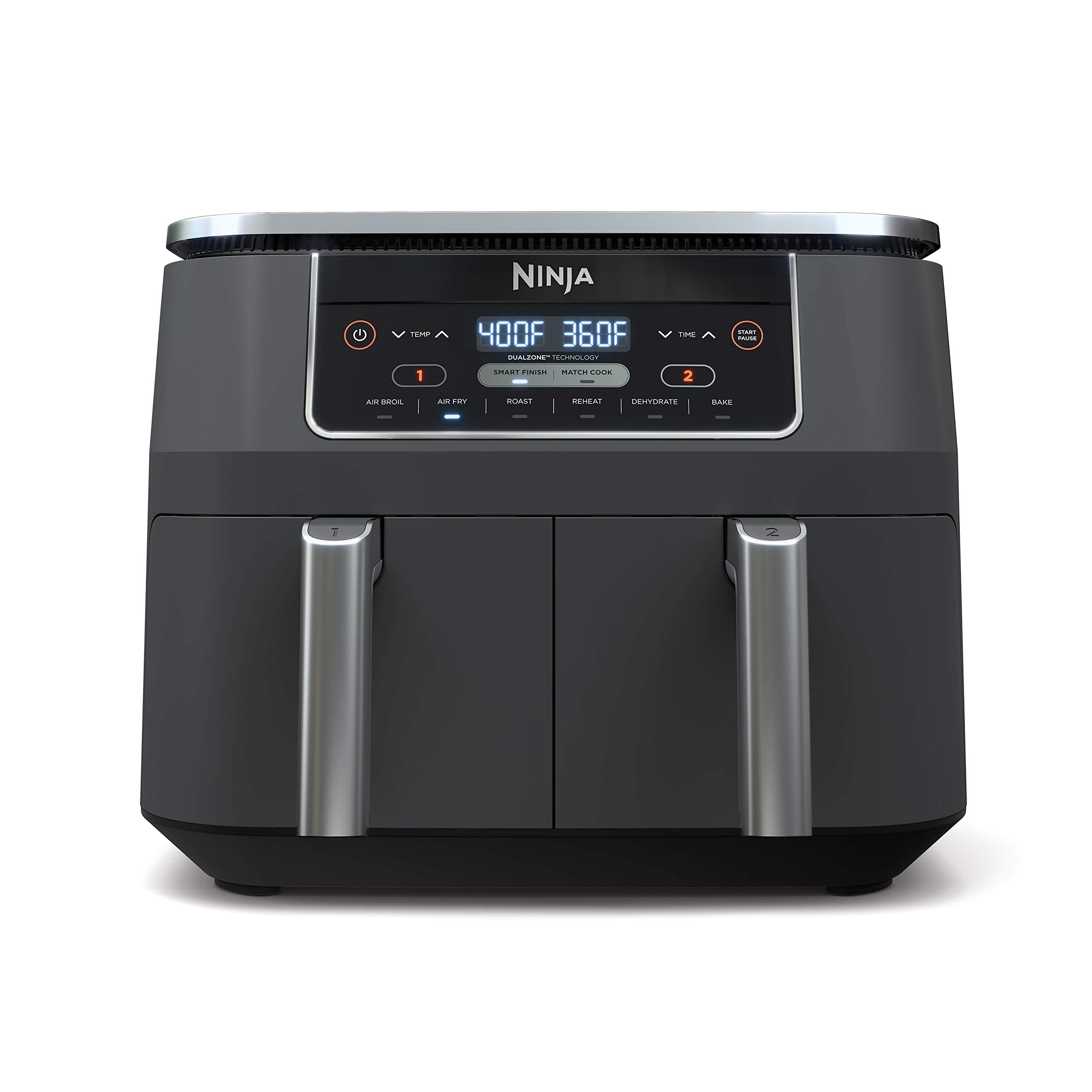 Ninja DZ201 Foodi 8 Quart 6-in-1 DualZone 2-Basket Air Fryer