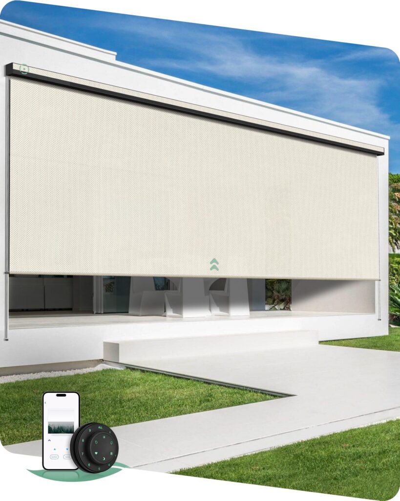 Yoolax Customized Solar Motorized Outdoor Shades
