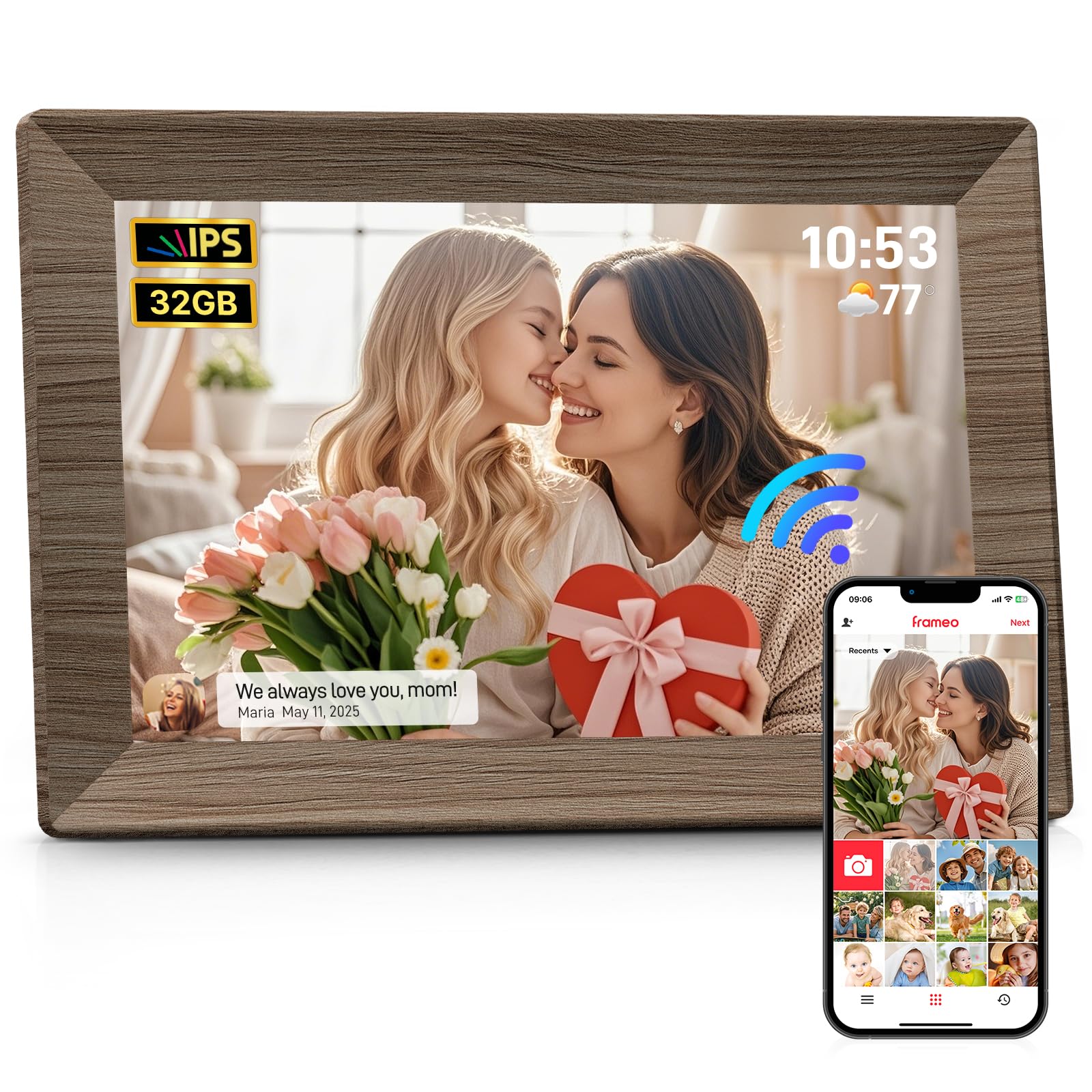 Frameo 10.1 Inch WiFi Digital Picture Frame