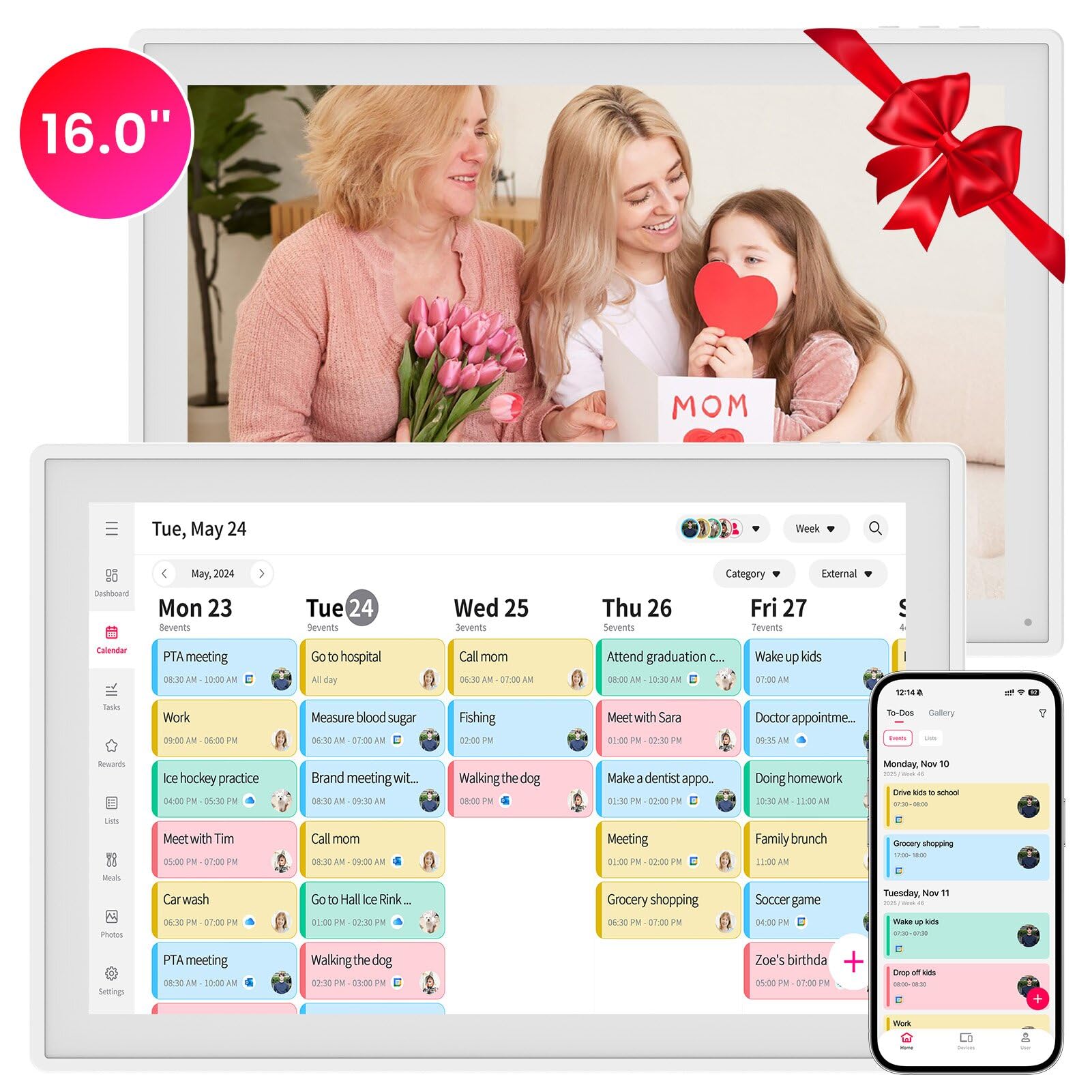 16″ Smart Digital Calendar