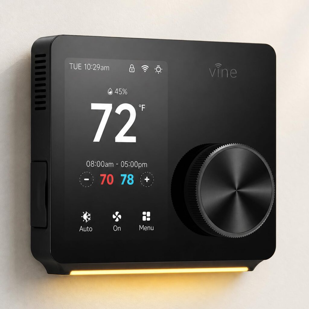 vine Smart Thermostats for Home with Large Knob