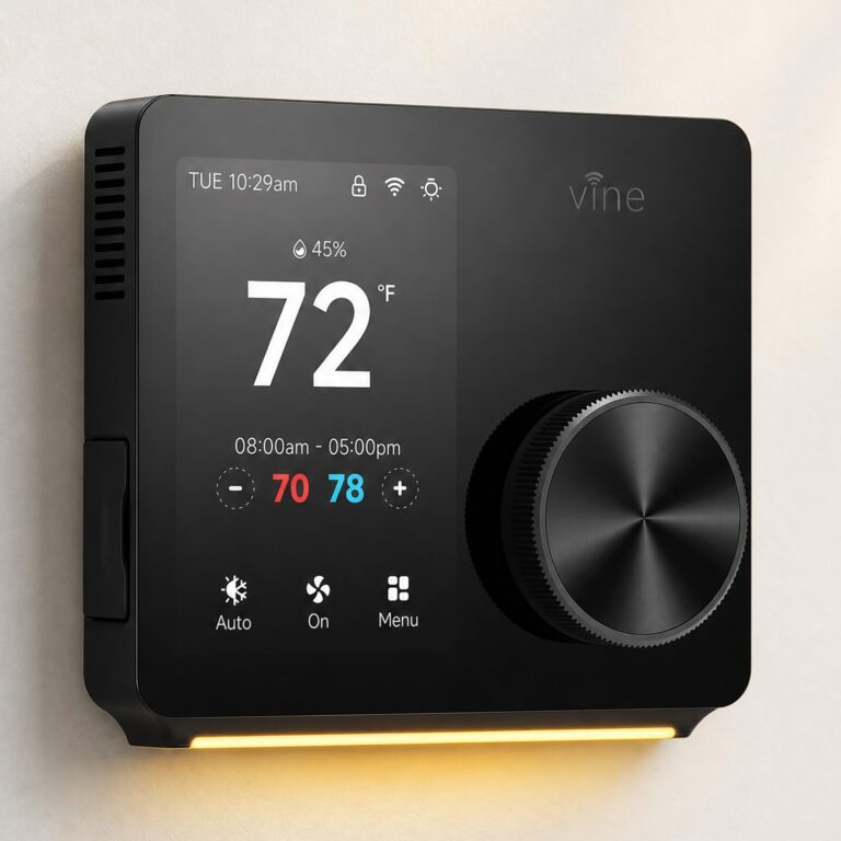 vine Smart Thermostats for Home with Large Knob