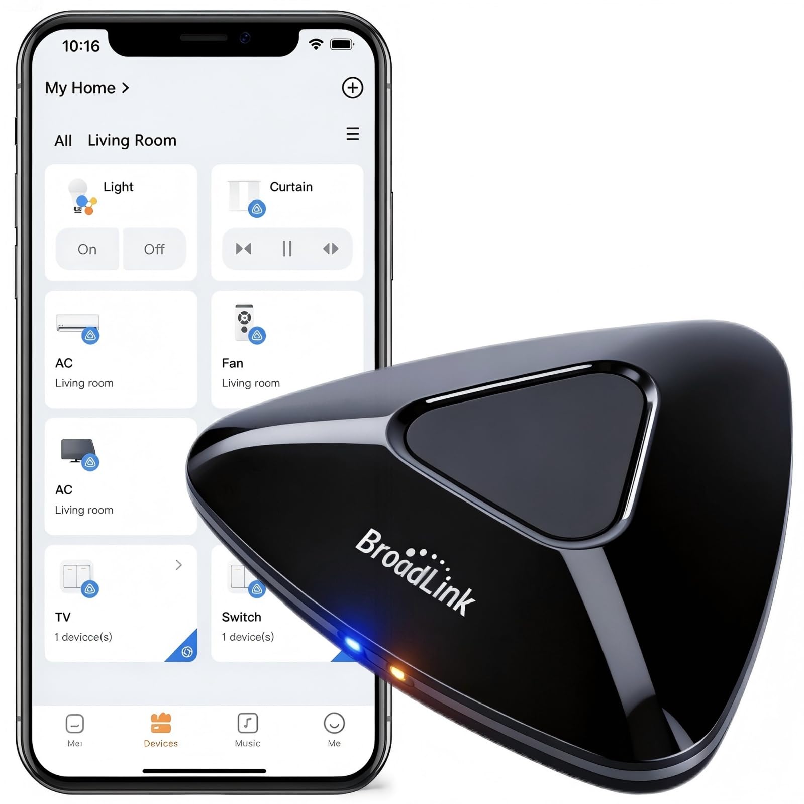 Broadlink RM MAX Matter Wi-Fi BLE IR RF Smart Hub