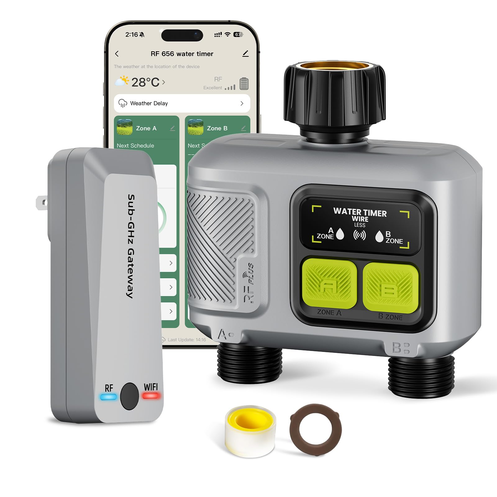 WiFi Water Timer 3 Outlet