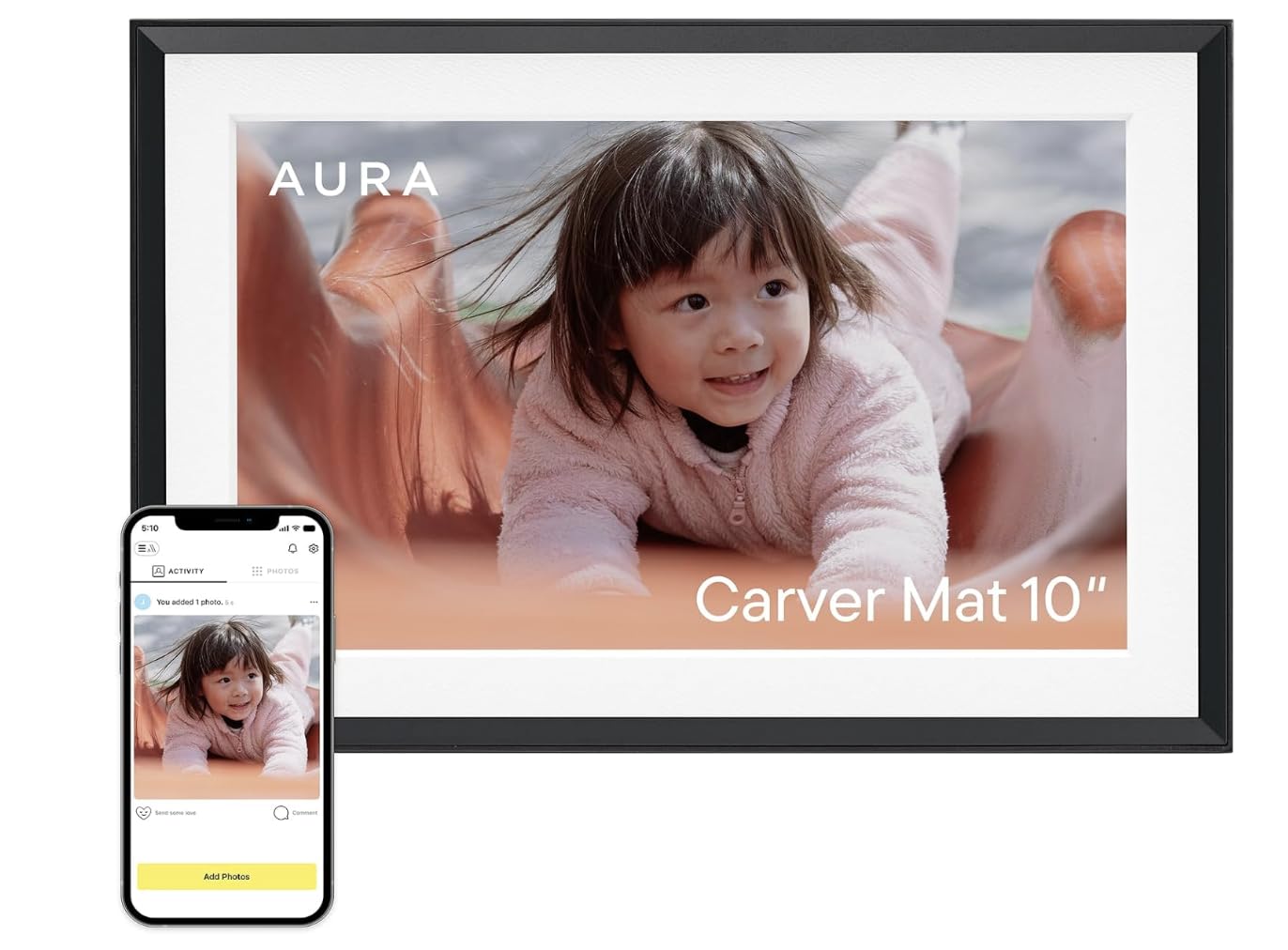 Aura Digital HD Picture Frame, Best Frame for Gifting