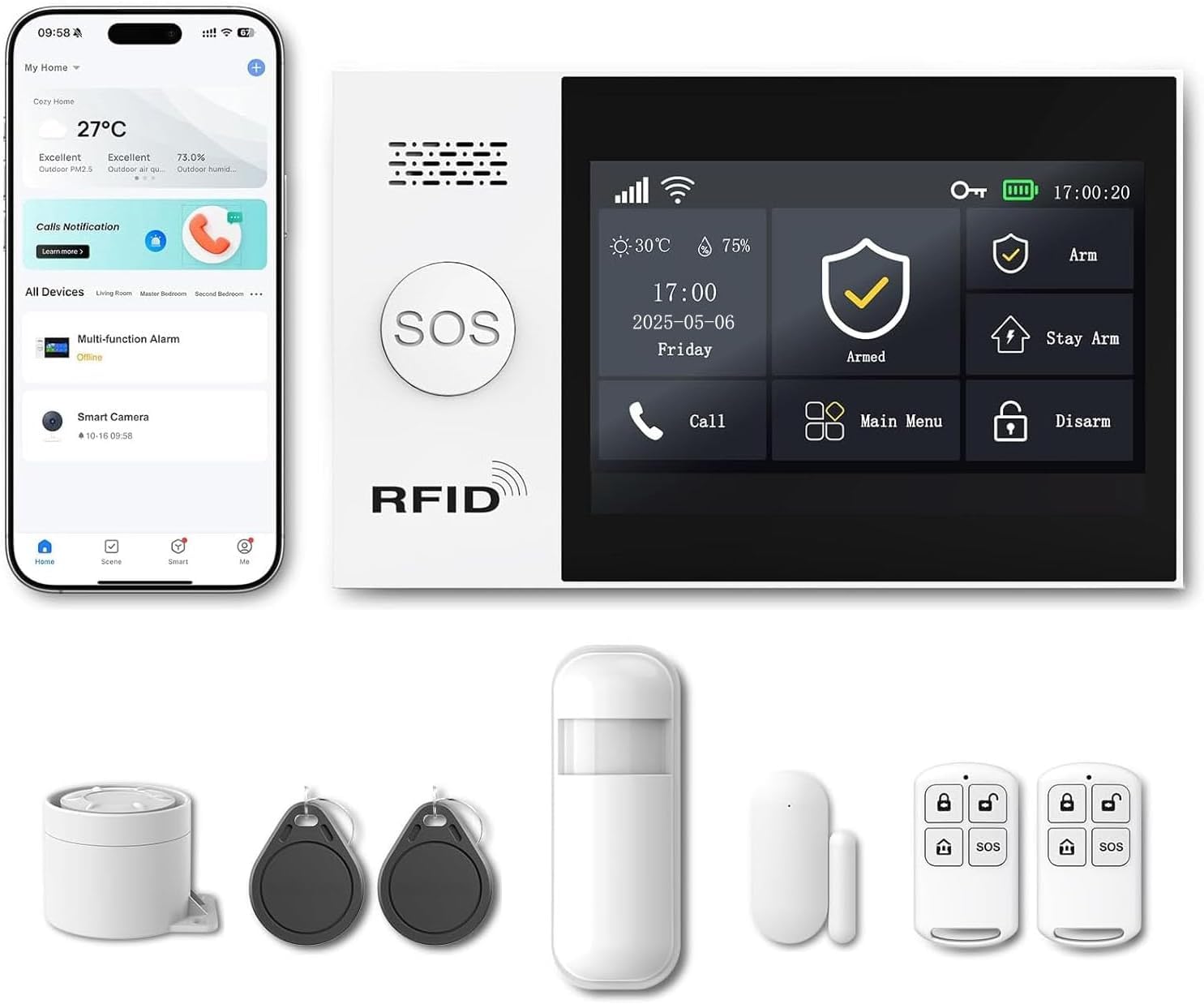 WiFi Wireless Alarm System for Home Security